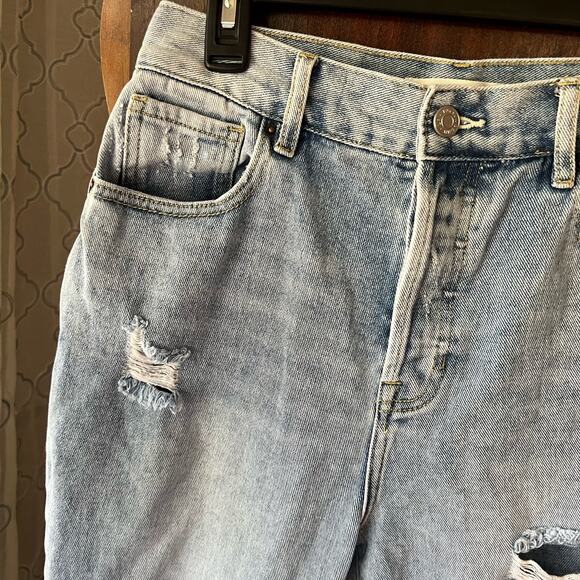 Pacsun distressed hi rise size 27 mom jeans - Picture 2 of 9